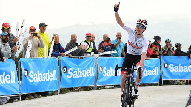 Pogacar vole sur les pourcentages : l'étape et le maillot de leader pour la pépite Pogacar vole sur les pourcentages : l'étape et le maillot de leader pour la pépite