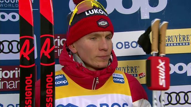 Bolshunov talks through finish of 15km Mass Start Bolshunov talks through finish of 15km Mass Start
