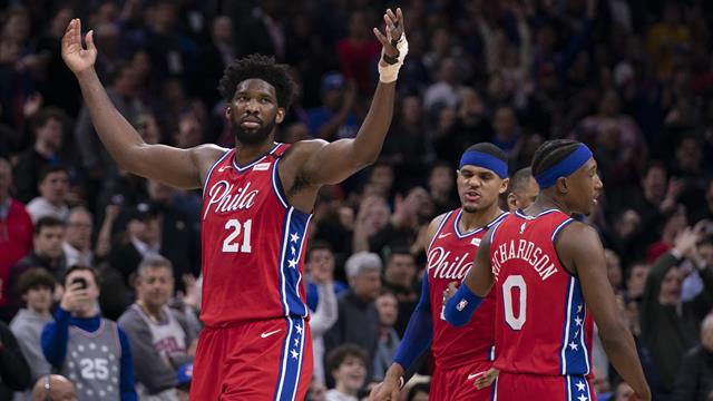 Erst Rauferei, dann Monsterblock: Embiid lässt Morris alt aussehen Erst Rauferei, dann Monsterblock: Embiid lässt Morris alt aussehen