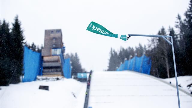 Zu widrige Bedingungen: Skiflieger müssen sich am Kulm noch einen Tag gedulden