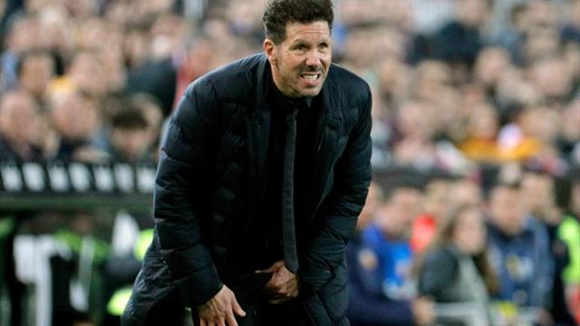 Simeone: "Fue un partidazo entre dos grandes de la Liga"