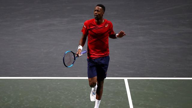 Un tour sur lui-même en plein point : Monfils a fait le show contre Evans Un tour sur lui-même en plein point : Monfils a fait le show contre Evans