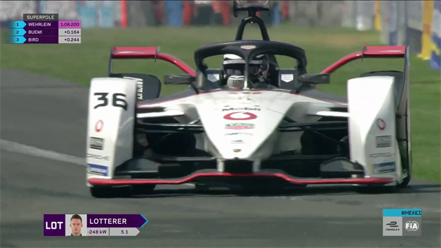 André Lotterer si prende la pole nel GP di Mexico City in Formula E André Lotterer si prende la pole nel GP di Mexico City in Formula E
