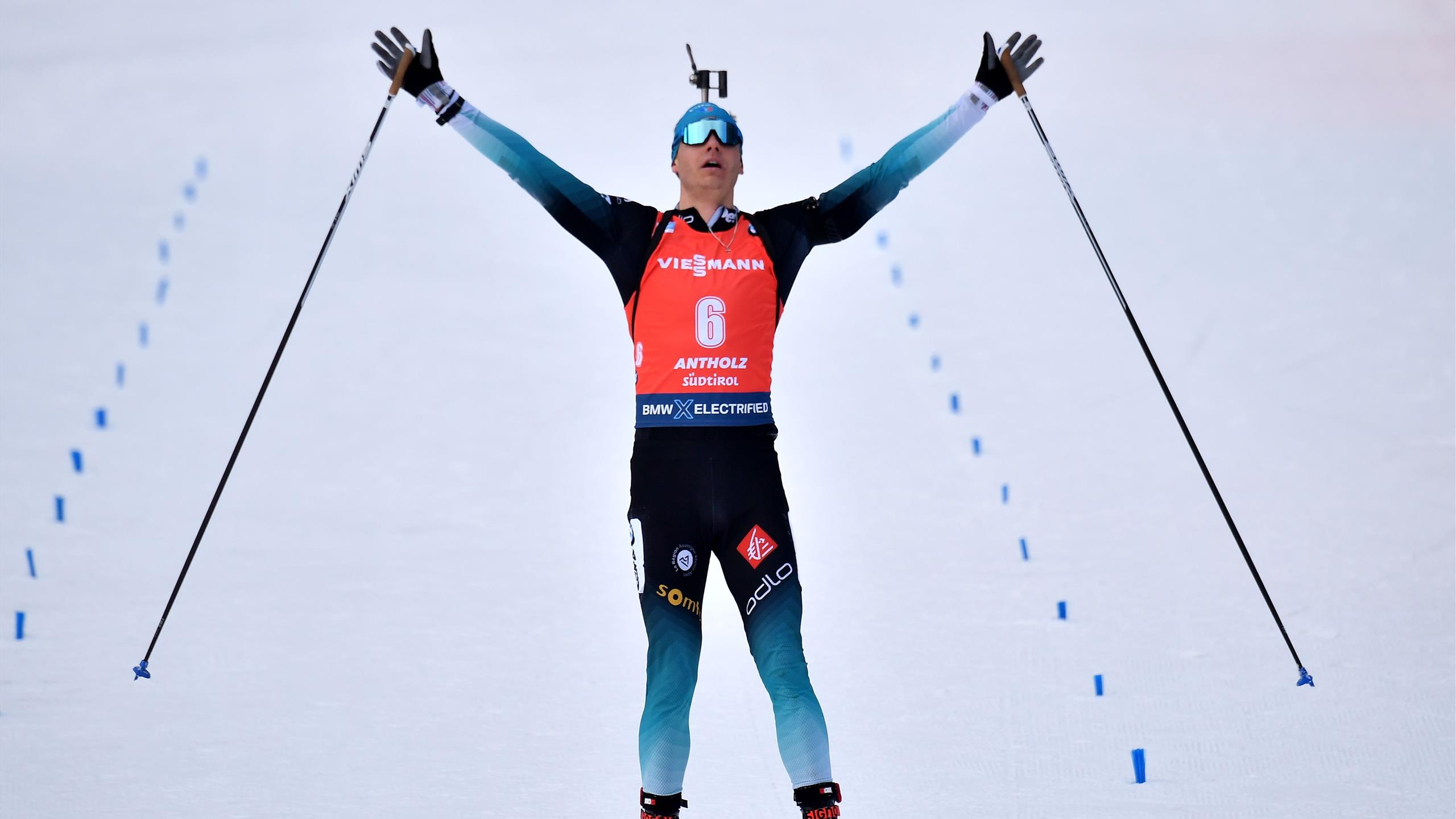 Mondiaux Anterselva Emilien Jacquelin Champion Du Monde De La Poursuite Devant Johannes Boe Eurosport