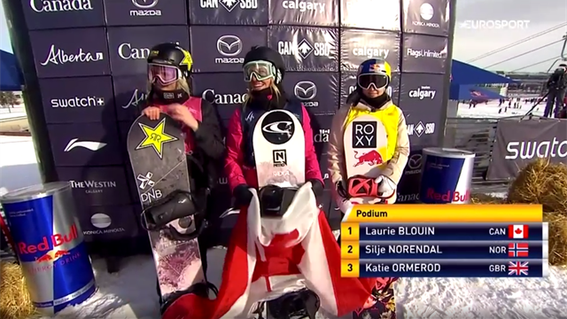 GB's Ormerod finishes third as Blouin wins slopestyle final in Calgary GB's Ormerod finishes third as Blouin wins slopestyle final in Calgary