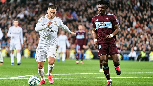 Real Madrid - Celta 2-2. Hazard a jucat excelent, dar "galacticii" pierd teren în lupta pentru titlu