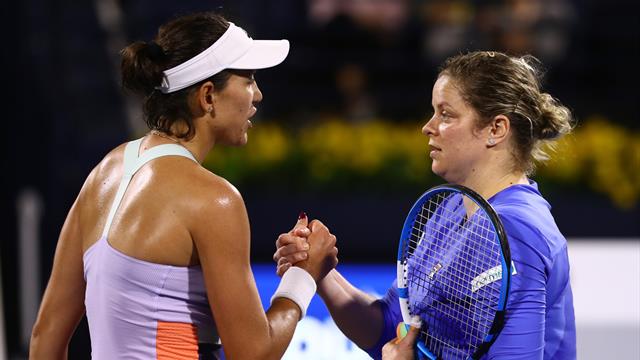 Clijsters falls to Muguruza in first match since 2012