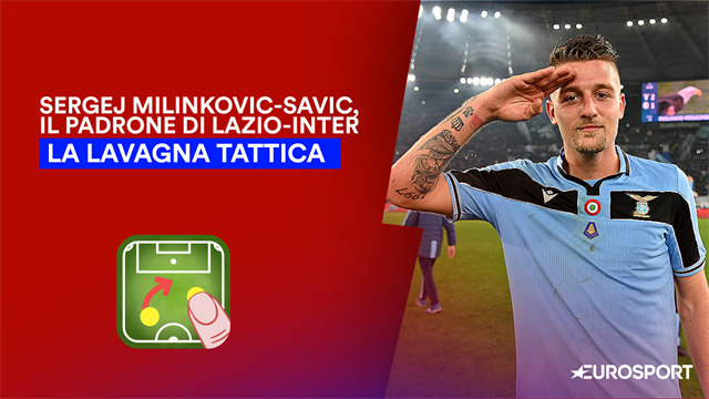 Milinkovic-Savic, dominio fisico e tecnico nella rimonta della Lazio sull'Inter Milinkovic-Savic, dominio fisico e tecnico nella rimonta della Lazio sull'Inter