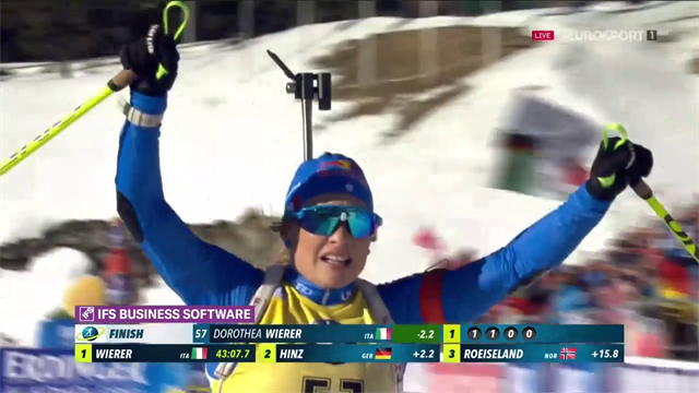 Dorothea Wierer, il bis mondiale è realtà: rivivi l'impresa nella 15km individuale Dorothea Wierer, il bis mondiale è realtà: rivivi l'impresa nella 15km individuale
