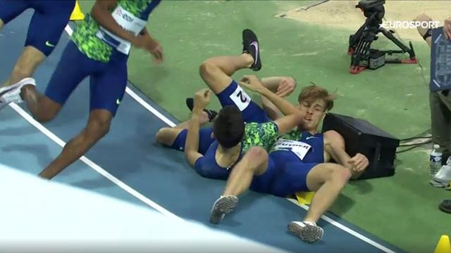 ¡Feísima caída en la última vuelta de los 800 metros en Lievin! ¡Feísima caída en la última vuelta de los 800 metros en Lievin!