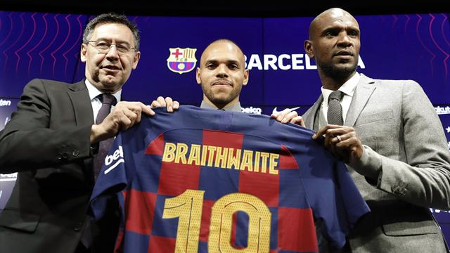 Braithwaite, presentado como nuevo jugador del Barcelona Braithwaite, presentado como nuevo jugador del Barcelona