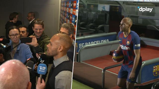 Braithwaite lever drømmen – hør den danske Barca-spillers pressemøde her! Braithwaite lever drømmen – hør den danske Barca-spillers pressemøde her!