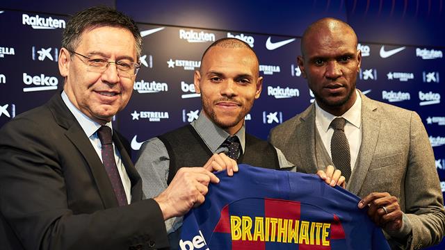 Braithwaite : "Ca fait longtemps que j'ai le Barça dans un coin de la tête" Braithwaite : "Ca fait longtemps que j'ai le Barça dans un coin de la tête"