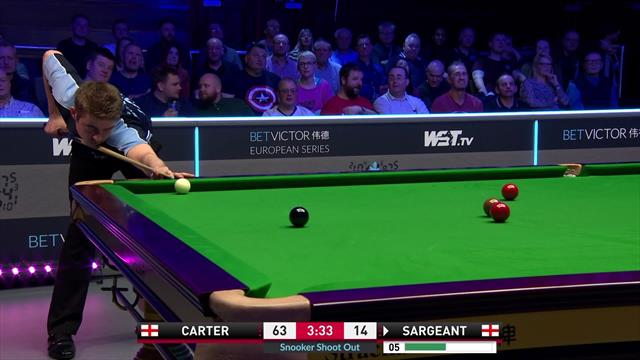 Shoot Out 2020: ¡Qué remontada! Sargeant le levanta un 63-0 a Carter en cinco minutos Shoot Out 2020: ¡Qué remontada! Sargeant le levanta un 63-0 a Carter en cinco minutos