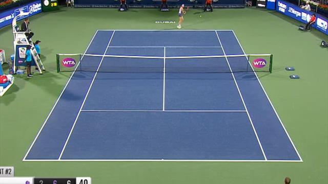 Le résumé de la victoire d'Halep à Dubaï Le résumé de la victoire d'Halep à Dubaï