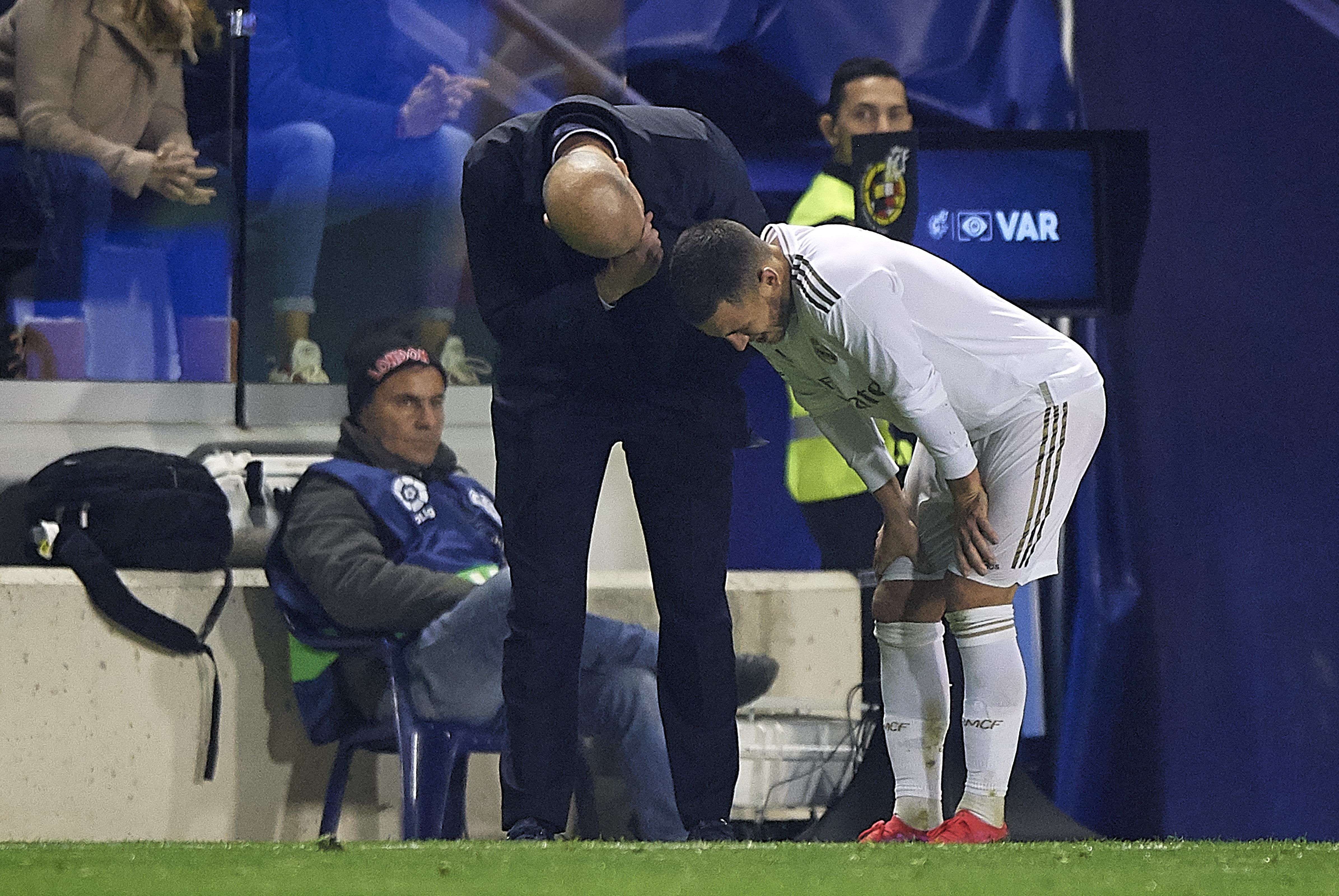 Eden Hazard et Zinédine Zidane