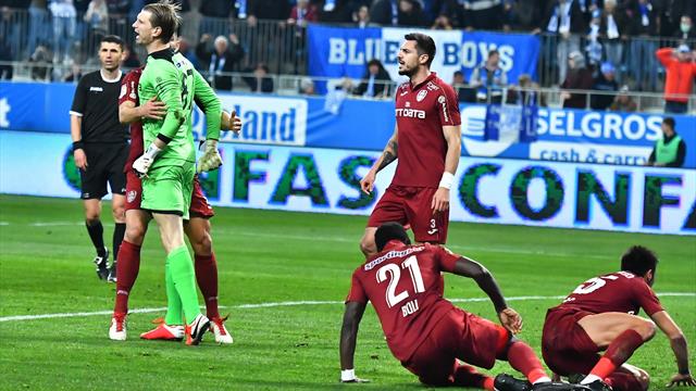 Craiova - CFR Cluj 0-2. Rondon și autogolul lui Martic au rezolvat meciul