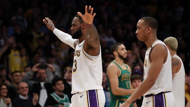 LeBron, roi du choc gagné par les Lakers contre les Celtics