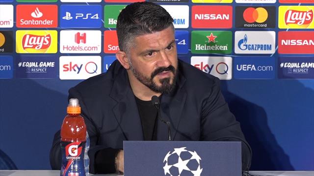 Gattuso: "Finita? Non è finito nulla, compreremo l'elmetto e le armature" Gattuso: "Finita? Non è finito nulla, compreremo l'elmetto e le armature"