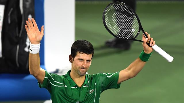 Une quinzième victoire en 2020 et Djokovic atteint tranquillement les quarts