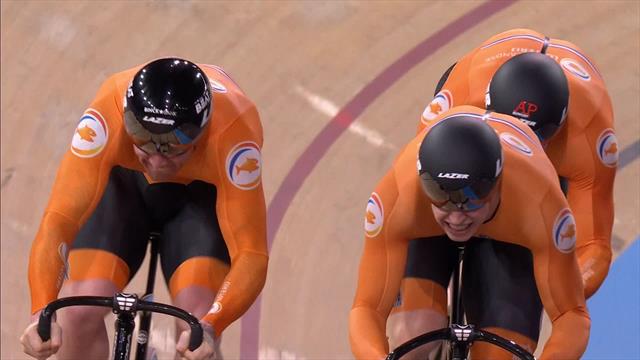 Une demi seconde de mieux : la vitesse par équipes néerlandaise met une claque au record du monde Une demi seconde de mieux : la vitesse par équipes néerlandaise met une claque au record du monde