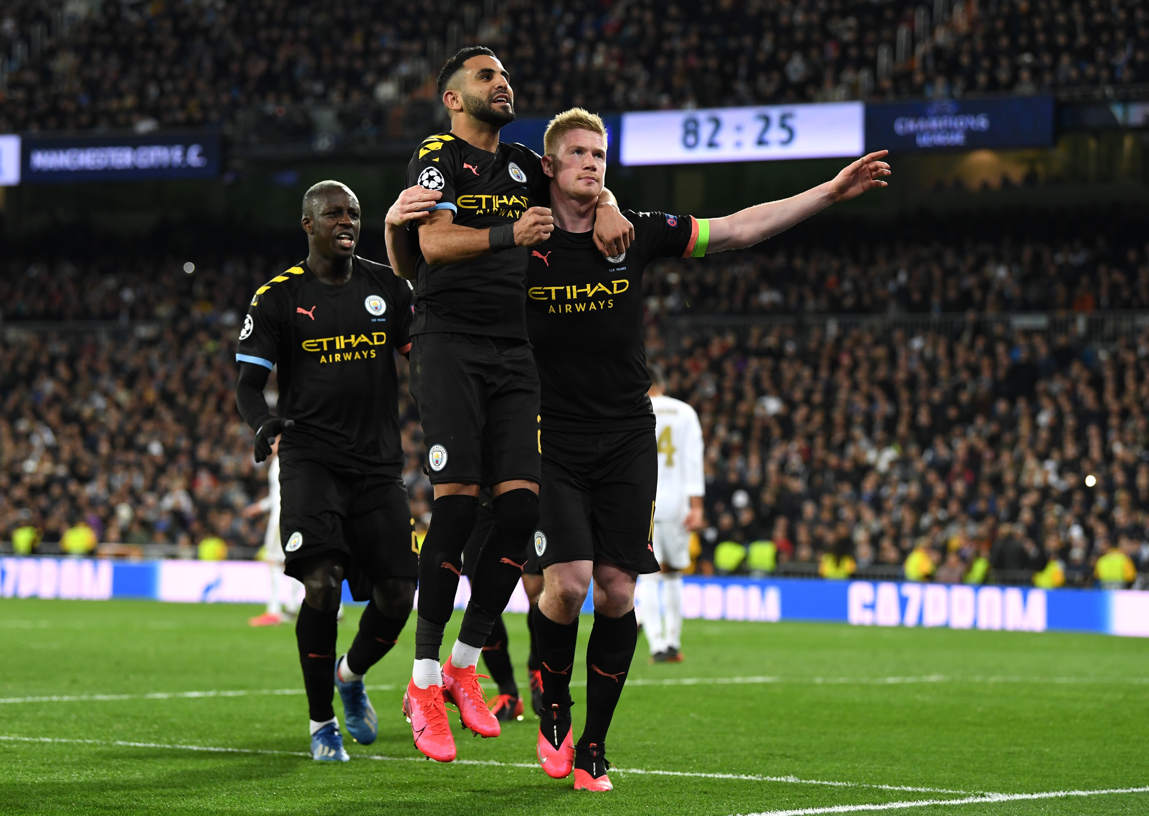 Riyad Mahrez, Kevin de Bruyne ve Benjamin Mendy | Real Madrid - Manchester City