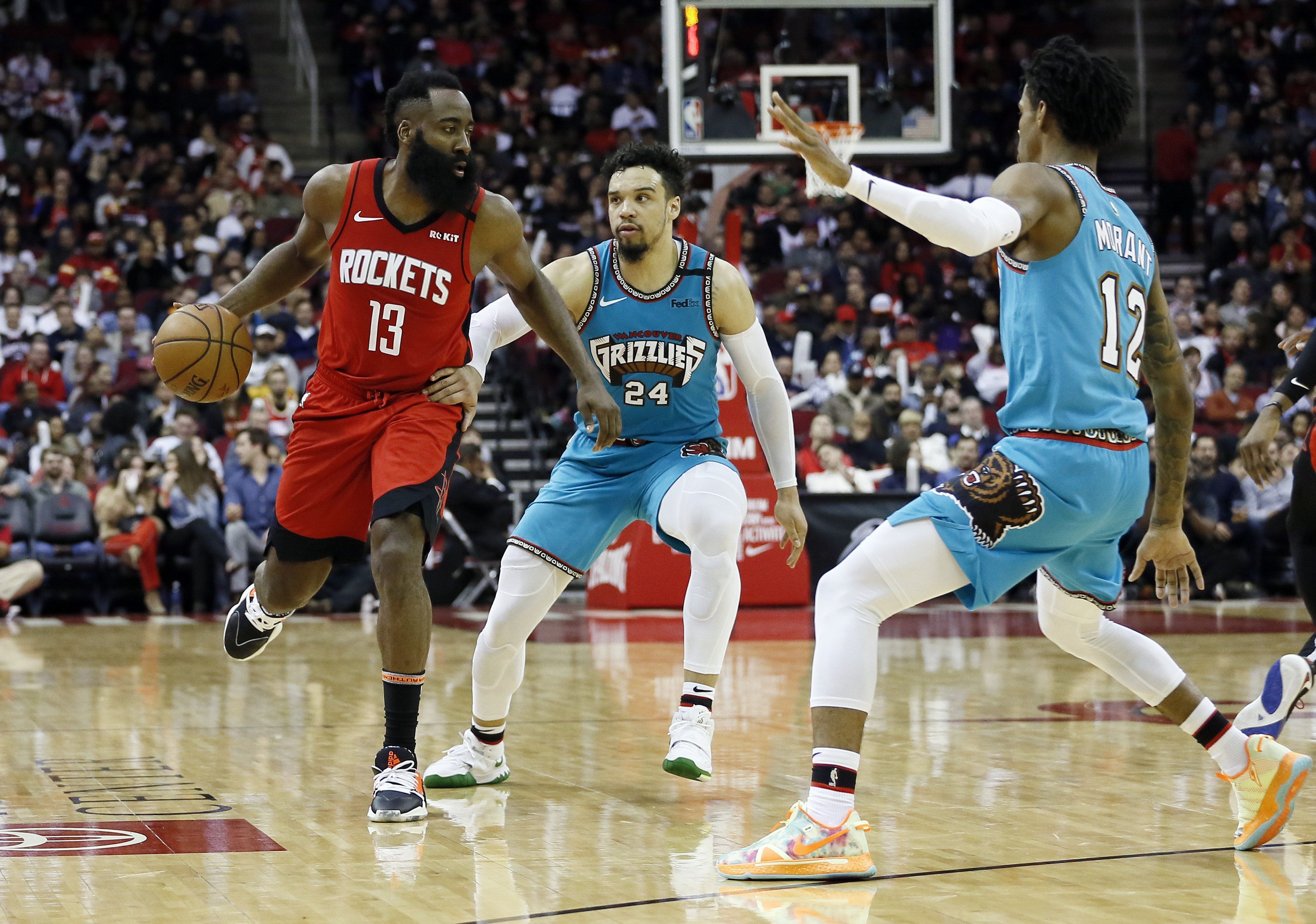 James Harden lors de Houston - Memphis en NBA le 26 février 2020