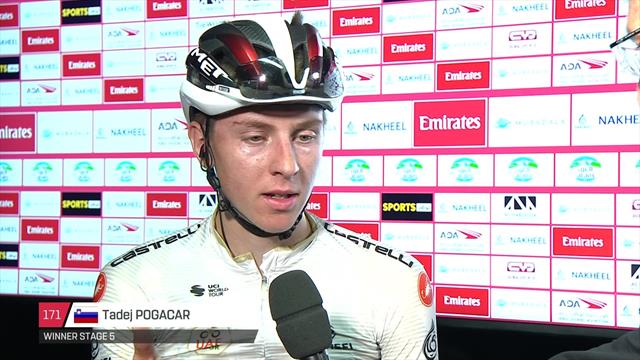 Pogacar: 'I threw my bike on the line' Pogacar: 'I threw my bike on the line'