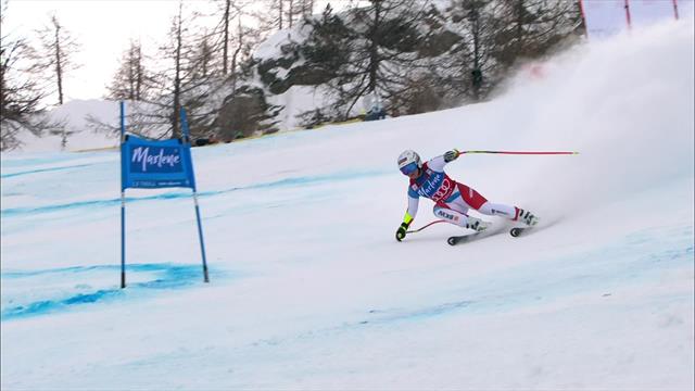 Il a manqué 0"07 à Suter pour la victoire : son super-G Il a manqué 0"07 à Suter pour la victoire : son super-G