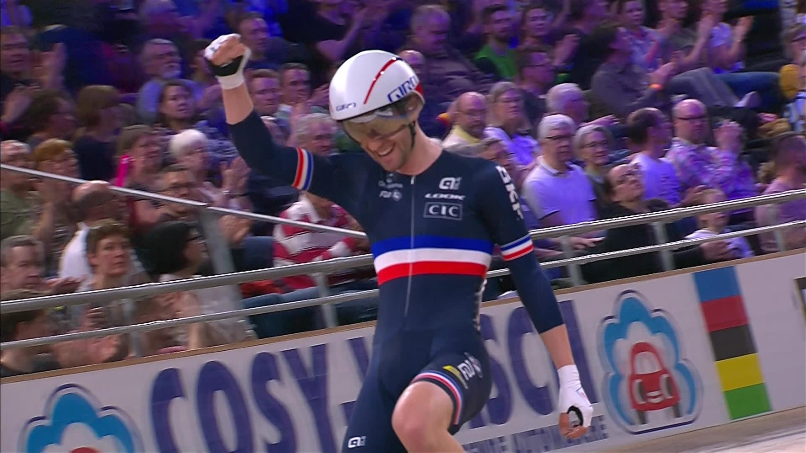Cycling video highights Benjamin Thomas wins the omnium, Britain's