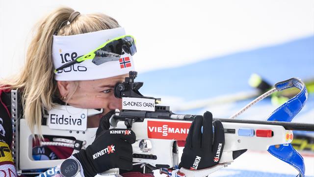 Eckhoff entretient son rêve de gros globe, Braisaz manque le podium