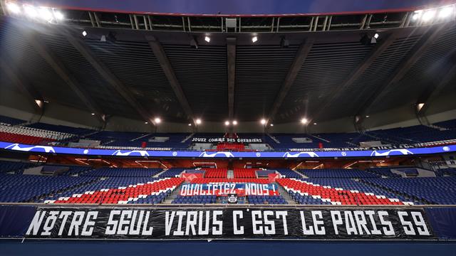 "Jouez comme des guerriers" : les ultras ont installé des banderoles en tribune Auteuil