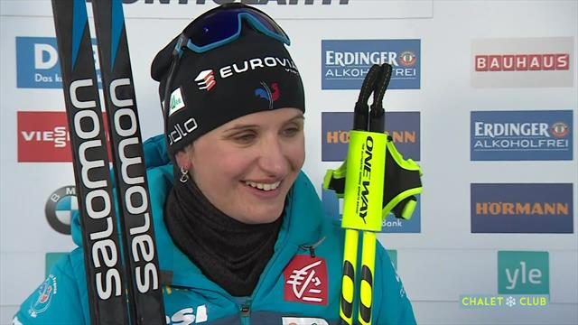 Julia Simon : " Ma première victoire juste après la dernière de Martin, c'est incroyable !" Julia Simon : " Ma première victoire juste après la dernière de Martin, c'est incroyable !"