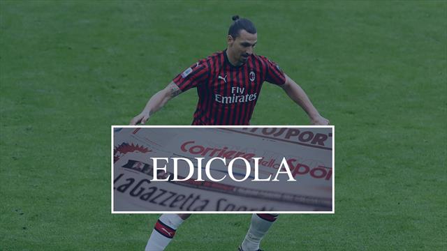 Edicola: Ibrahimovic-Milan, il grande gelo. Lautaro-Barcellona: affare da 150 milioni