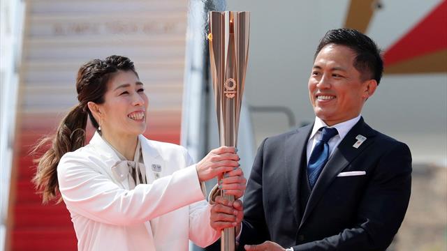 La llama olímpica ya está en Japón para iniciar los relevos que comenzarán en Fukushima La llama olímpica ya está en Japón para iniciar los relevos que comenzarán en Fukushima