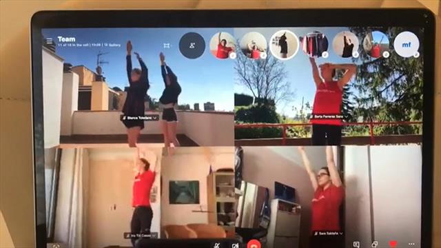 ¡Que cunda el ejemplo! El equipo español de natación sincronizada se entrena… vía Skype ¡Que cunda el ejemplo! El equipo español de natación sincronizada se entrena… vía Skype