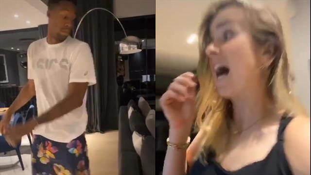 Del grito de Munch al grito del coronavirus: El loco vídeo de Monfils y Svitolina