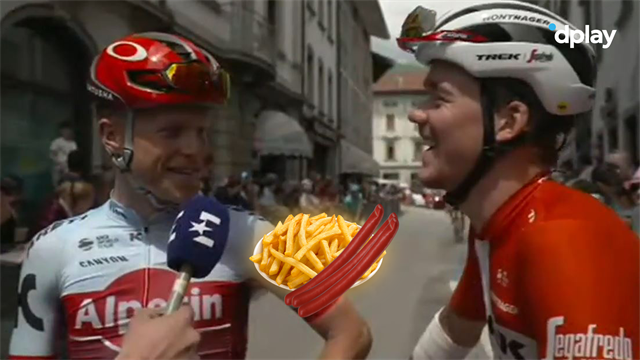 Guld fra arkivet: Mads P og Mads W's fantastiske væddemål om røde pølser og pomfritter Guld fra arkivet: Mads P og Mads W's fantastiske væddemål om røde pølser og pomfritter