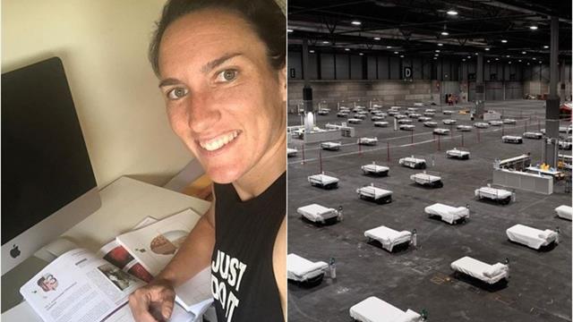 La futbolista del Atlético que se ofrece voluntaria contra el coronavirus en Ifema