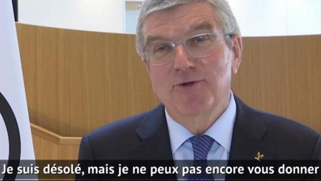 Tokyo 2020 - Bach : Les nouvelles dates des JO ? "Donnez-nous un peu de temps" Tokyo 2020 - Bach : Les nouvelles dates des JO ? "Donnez-nous un peu de temps"