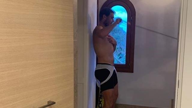 Además de cocinar, ¿qué otra rutina hace Nadal en casa durante este confinamiento?