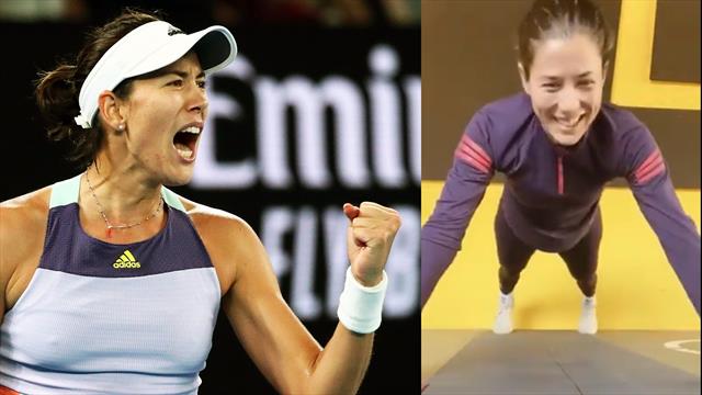 Ni un día de descanso: Garbiñe desvela sus entrenamientos caseros