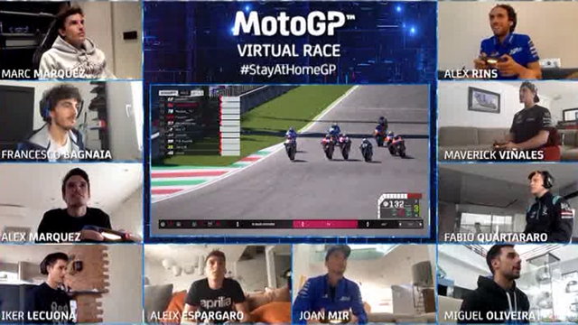 Àlex Márquez se impone en la primera carrera virtual de MotoGP Àlex Márquez se impone en la primera carrera virtual de MotoGP