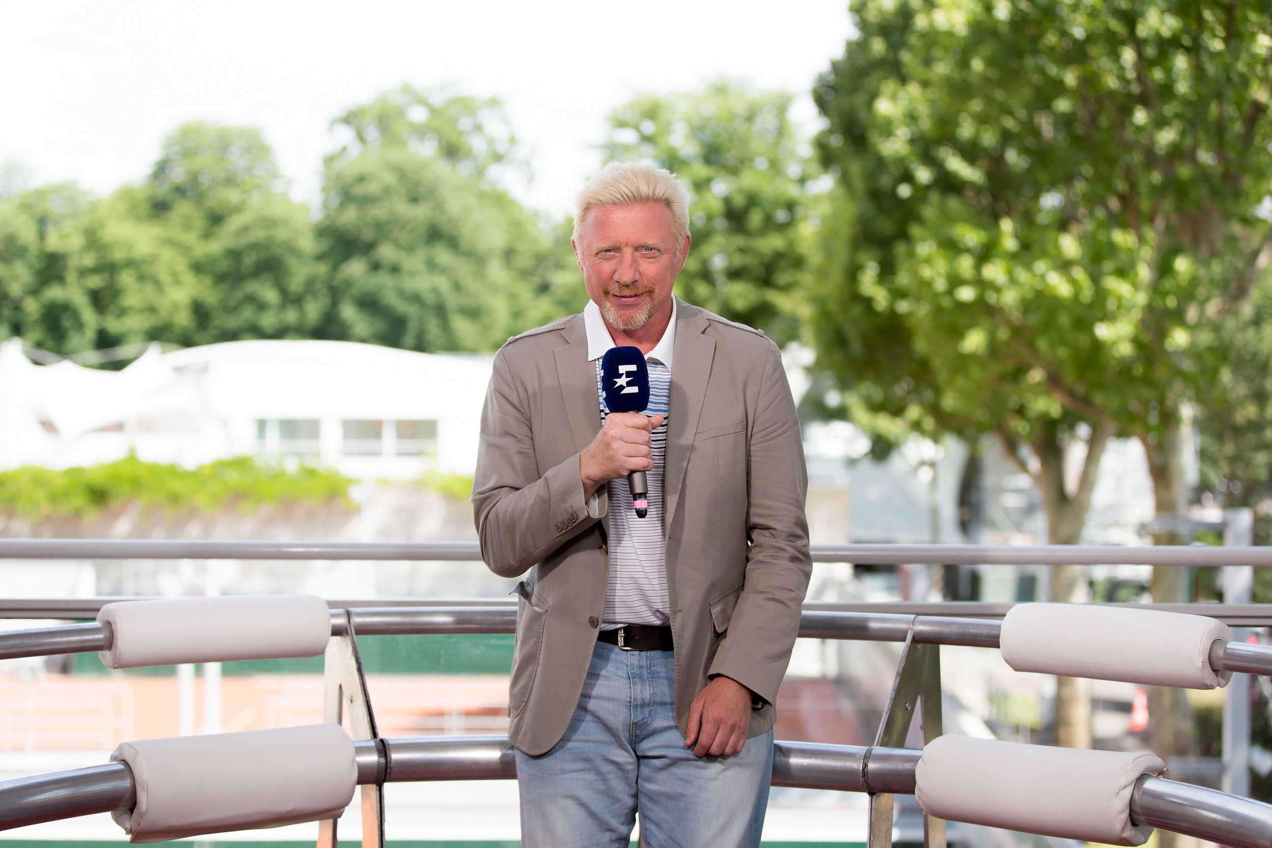 Boris Becker am Eurosport-Mikrofon