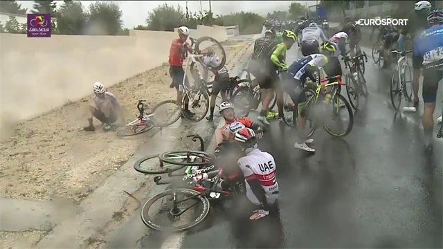 One year ago: Stage 3 of Giro Di Sicilia was a slippery one One year ago: Stage 3 of Giro Di Sicilia was a slippery one