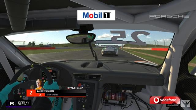 Ten Voorde profits from spin to win at virtual Silverstone Ten Voorde profits from spin to win at virtual Silverstone