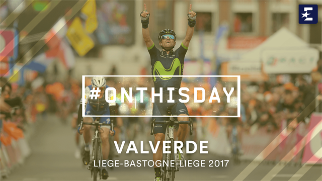 On This Day: Valverde wins Liege-Bastogne-Liege in 2017 On This Day: Valverde wins Liege-Bastogne-Liege in 2017