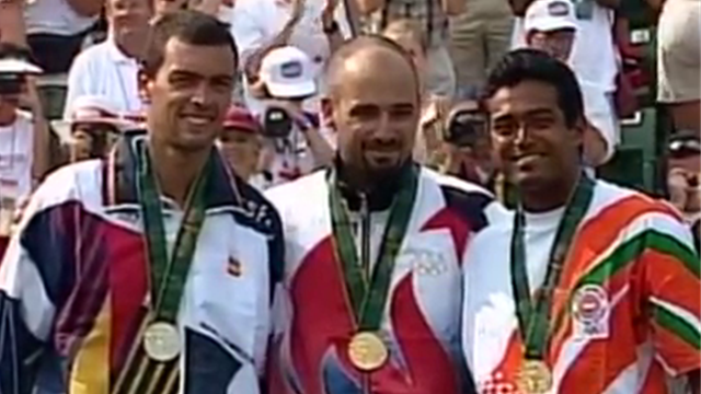 #StarsBirthday : Agassi winning gold in Atlanta 1996 - final highlights #StarsBirthday : Agassi winning gold in Atlanta 1996 - final highlights