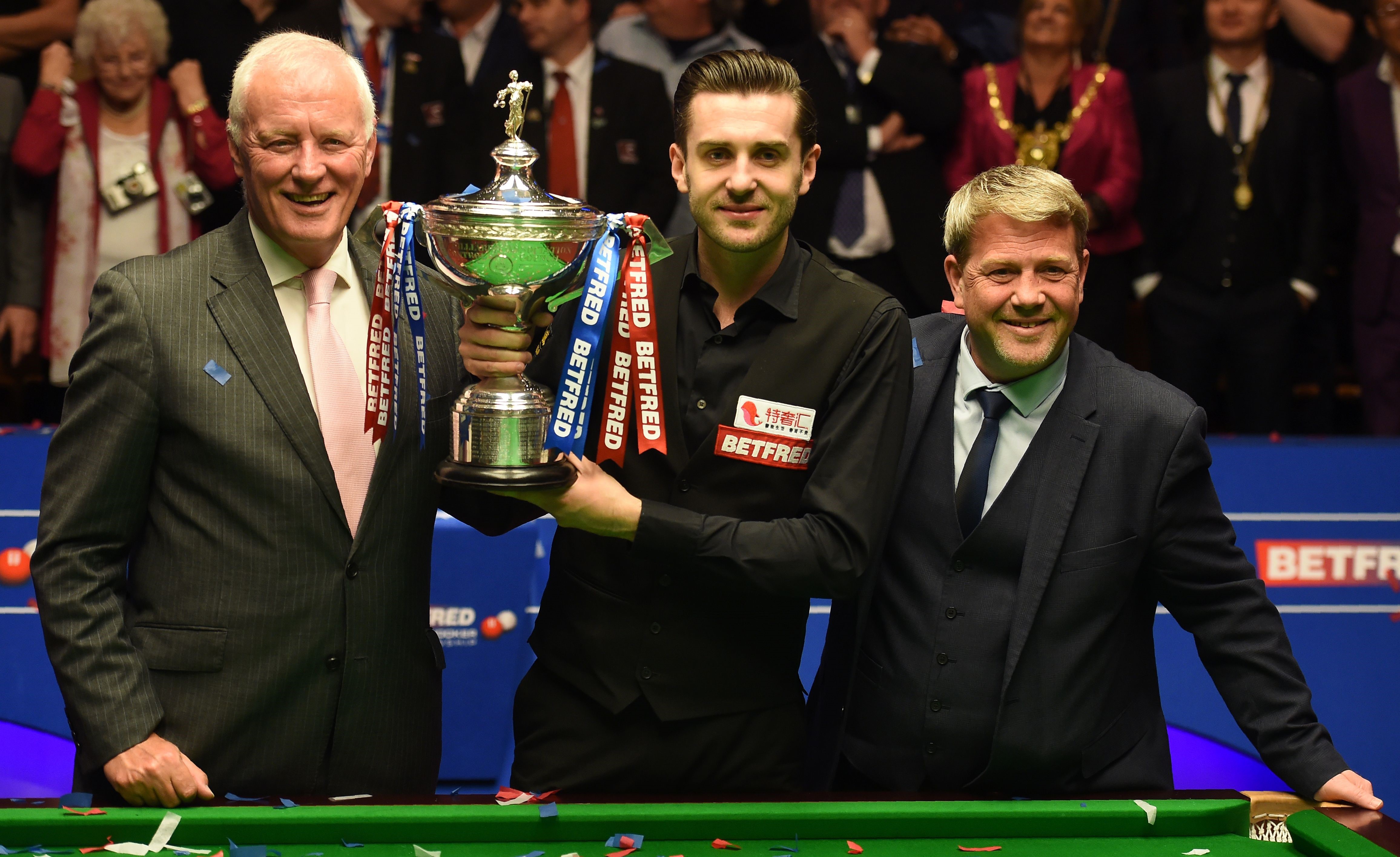 Barry Hearn and Mark Selby.