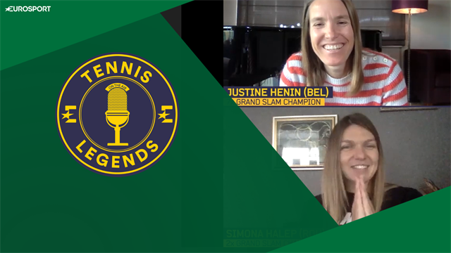 'My idol!' - Halep star-struck by Henin on Tennis Legends 'My idol!' - Halep star-struck by Henin on Tennis Legends